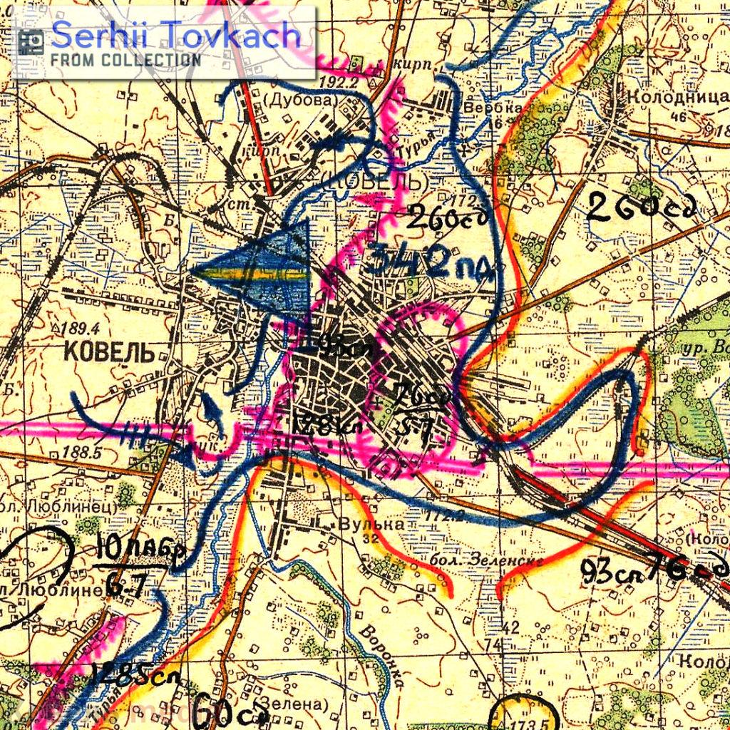 Положення військ 47 Армії станом на 1 липня 1944 року